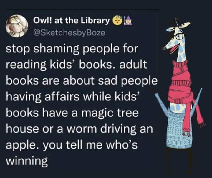 bdrpublishing's tweet photo. Reading books is always winning.

#bdrpublishing #reading #readingmemes #ilovebooks #booksaremagic #readingismagic #bookaholic #buyingbooks #morereading #booksbooks https://t.co/byJiKTRKTe