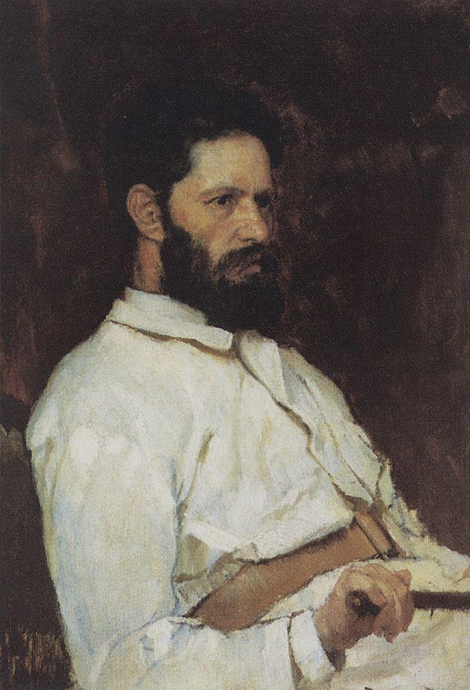 viktorvasnetsov's tweet image. Portrait of sculptor Mark Matveevitch Antokolsky