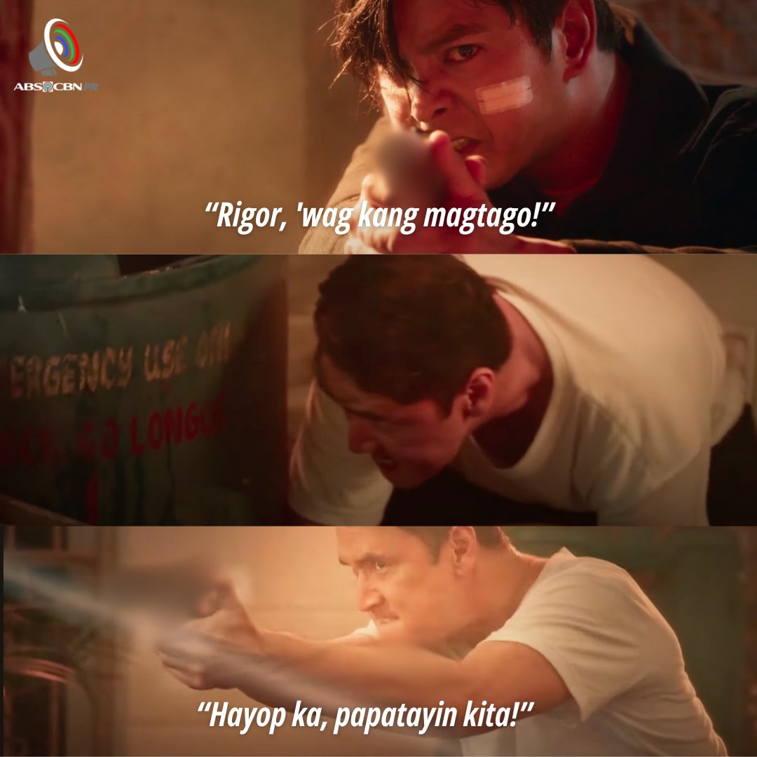 ABSCBNpr's tweet image. TANGGOL VS RIGOR 🔥 Dala ng matinding galit at hinagpis, handa nang pagbayarin ni #Tanggol (#CocoMartin) si #Rigor (#JohnEstrada) sa pagmamalupit nito mula noong kanyang pagkabata. Tatapusin na kaya niya si Rigor? 

Abangan ang salpukan ngayong gabi sa #FPJsBatangQuiapo!