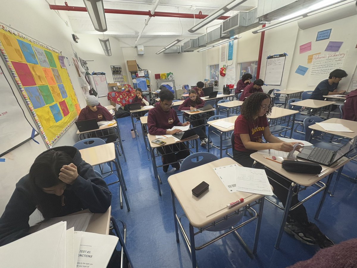collinsnyc's tweet image. Today’s beauty Part I - so proud of my @NewHeightsACS #APCalculus and #APPreCalculus students in persevering on their midterms today and giving their best.