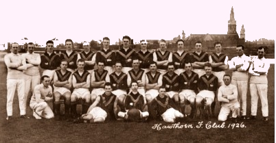 100 years in the <a href="/AFL/">AFL</a> in 2025! In 1924 the City of Hawthorn successfully lobbied for <a href="/HawthornFC/">Hawthorn FC</a> to join the VFL, the major Australian Rules football league, in its last expansion until 1986. The club's first match was against <a href="/Richmond_FC/">Richmond FC 🐯</a> at Glenferrie Oval on 2 May 1925.