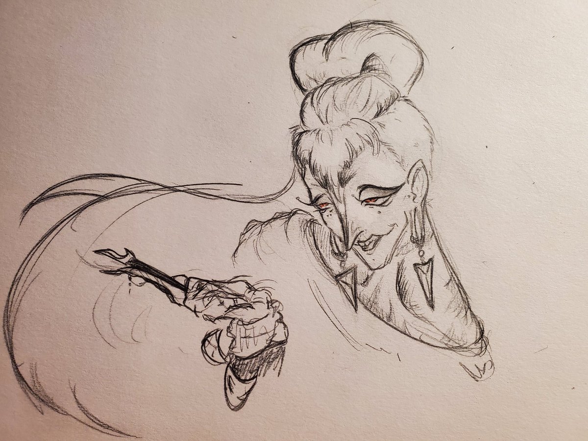 sugarDcreep's tweet photo. Scribbling ocs (calix) https://t.co/zO3LHGIbgQ