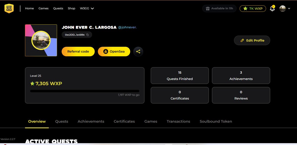 johneverweb3's tweet image. I am now a W3KeyHOLDER! Join me for exclusive perks, epic wins, and a savage yet supportive community! Use my limited referral code: 
1.W3GG-6eZ7ZV8y 
2.W3GG-YFhoTlC1 
3.W3GG-lrYBoJhD 
4.W3GG-TyFAzYQG 
5.W3GG-C0T8i1dT  

#minturw3key
@YieldGuild 
@w3ggofficial 
#YGGGAPS8