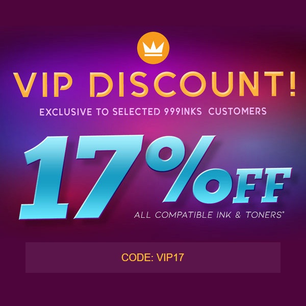 999inks's tweet image. Exclusive VIP offer includes our followers! Compatible inks and toners are 17% off with FREE delivery, but only until the end of the month.
Don't miss out --- ow.ly/Z99W50UL44I