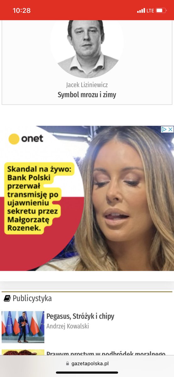 Wysyp fejkowych reklam dzisiaj w mediach z ⁦<a href="/MaMajdan/">Małgorzata Rozenek -Majdan</a>⁩ w roli głównej. Tu ⁦<a href="/GazetaPolskapl/">Gazeta-Polska</a>⁩. Jest tez na rp.pl choć ze zdjeciem ⁦<a href="/AgaBak/">A. Dziemianowicz-Bąk</a>⁩ ⁦