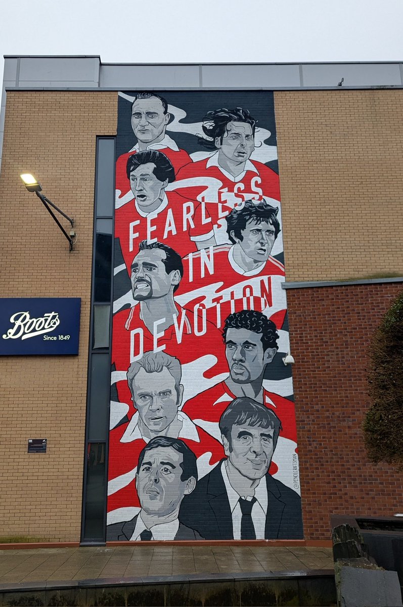 Finished.

'Fearless in Devotion'

Bamford, Thomas, Jones, McNeil,
Bennett, Edwards, Griffiths, Neal, Flynn.

📍Eagles Meadow, Wrexham.