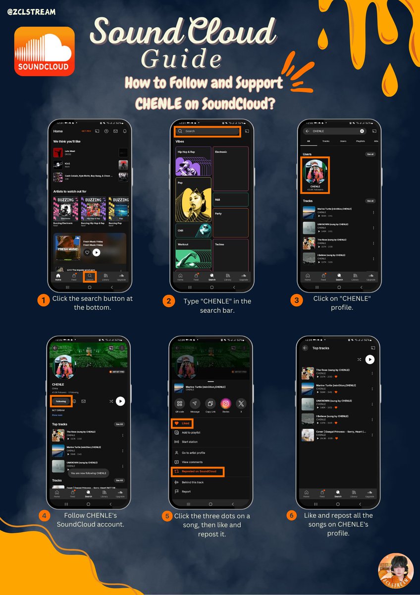 ZCLSTREAM's tweet image. Hello, Little Suns!

Who's excited for Chenle's new song? While we're waiting, let's keep streaming his tracks on SoundCloud. Chenle has five songs on SoundCloud, and here's a guide to help you keep streaming. Hope it helps! 😸🌟

#BeautifulTimeWithCHENLE
#ZCLSTREAMGUIDE 
#CHENLE