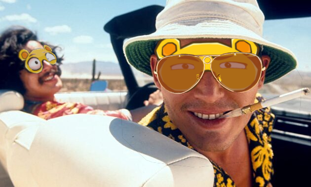 We were somewhere around Bearstow, on the edge of the desert, when @berallionaire started to emerge. I remember saying something like: "I feel a bit low on IQtivity. Maybe you should drive..." 
And suddenly, there was a terrible roar all around us, and the sky was full of what