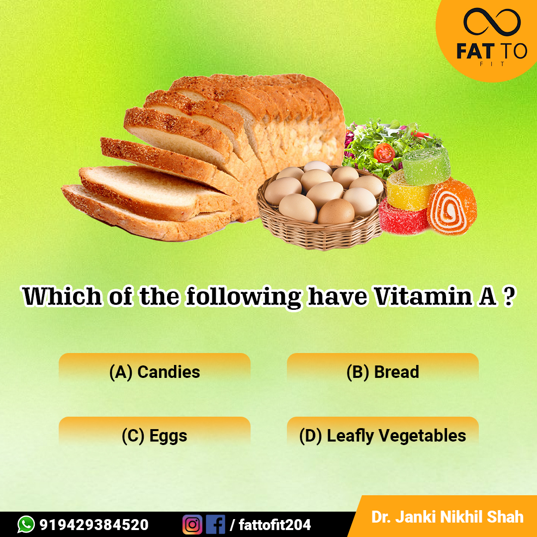 Which of the following have vitamin A ?

#fit2025 #healthyeating #calories #weightloss #healthyfood #healthymeal #vadodara #health #nutritionist #diet #food #healthyliving #diet #food #weightlossjourney #motivation #workout #diet #fitnessmotivation #weightloss #wellness #vitaminA