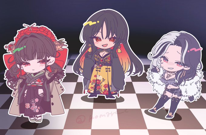 5月25日開催のNIKKEオンリー アウターリムマーケット 「OuterRimMarket」
告知イラストを描かせていただきました～!
ちっちゃいアンダーワールドクイーンたち!
ふみとサークル参加もします🌸 