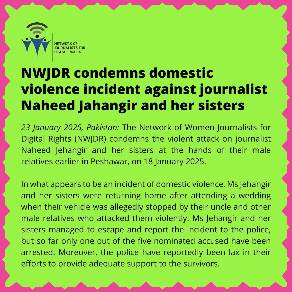 Network of Women Journalists for Digital Rights tweet media