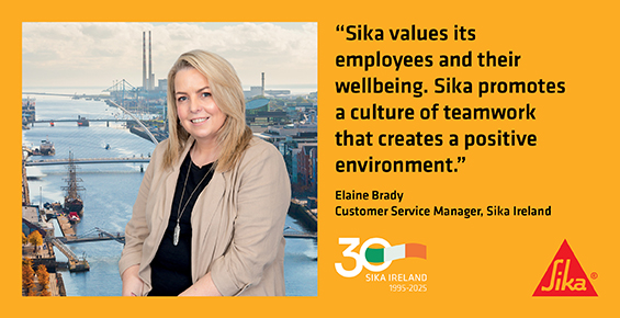 SikaIreland's tweet photo. Kicking off 2025, our Employee Spotlight features Elaine Brady, Customer Service Manager at Sika Ireland. 
This year, Elaine celebrates an incredible 25 years with Sika! A huge thank you for your dedication and service. 
#30YearsofBuildingTrust https://t.co/z3SurqqnE6