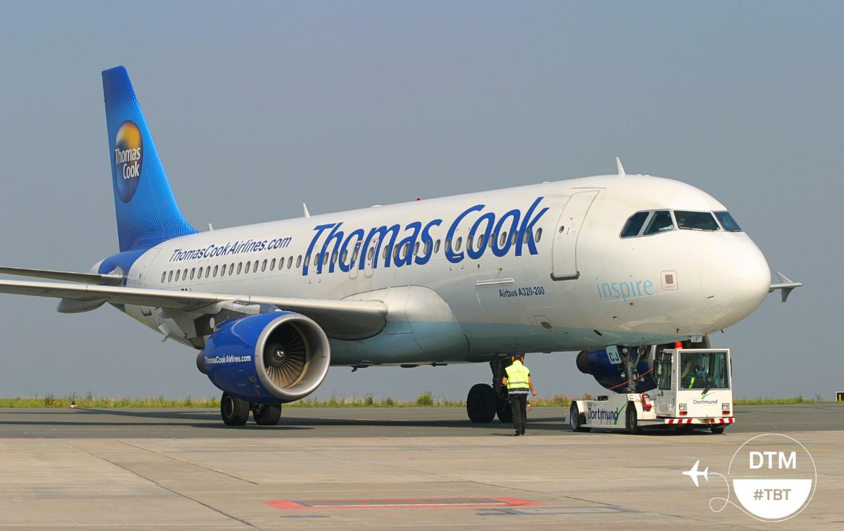 #Throwback ⏮️ 2015! Thomas Cook Airlines Belgium 🇧🇪 hat viele Jahre Pilgerflüge nach Lourdes 🇫🇷 durchgeführt. Es kamen meist Maschinen vom Typ Airbus A320 zum Einsatz.✈️💫

#dortmund #dtm #airport #aviation #planespotting #tbt #throwback #spotter #airbus A320