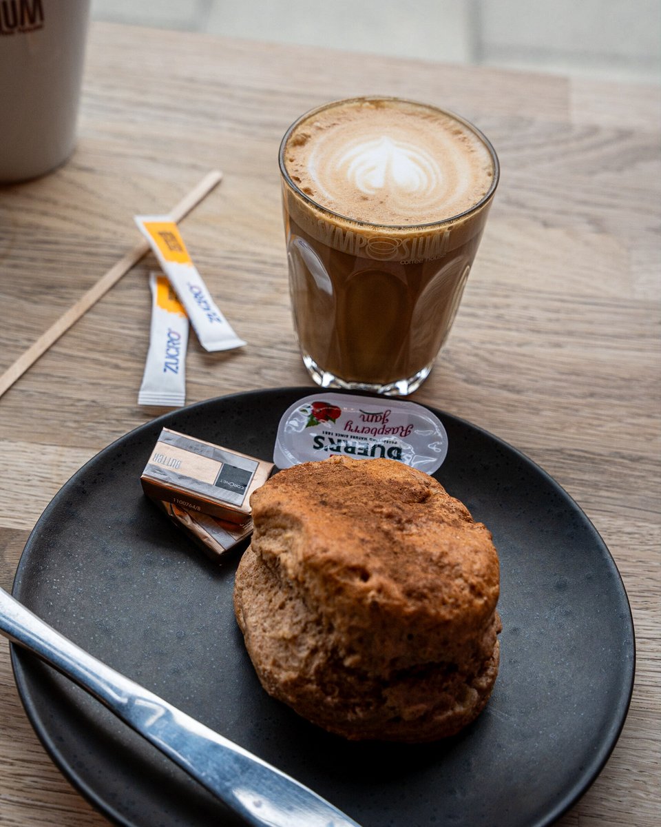 SYMPOSIUMgb's tweet photo. Take a break and treat yourself to a fresh scone and a SYMPOSIUM coffee. You deserve it. ☕️❤️ https://t.co/lOjilkLnmp