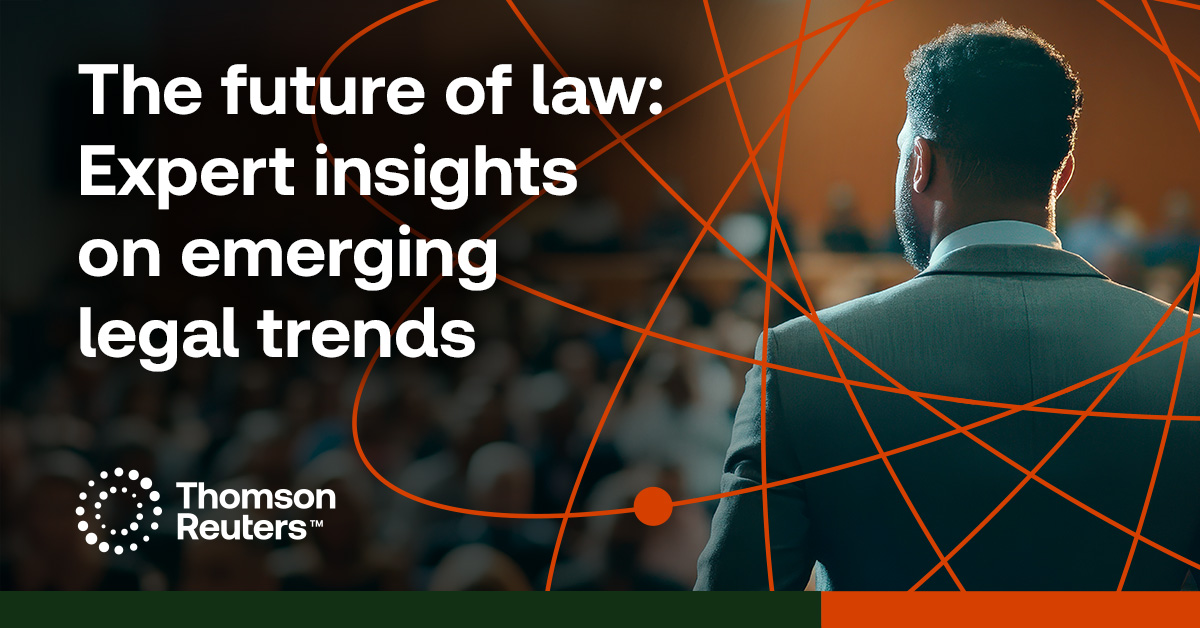 Gaze into the future of law with Thomson Reuters! 🔮prac

Join our upcoming Practical Law webinar on 29 January for a discussion on the key developments that will shape the legal landscape in 2025. Register today: ow.ly/eOuT50UI2Ii