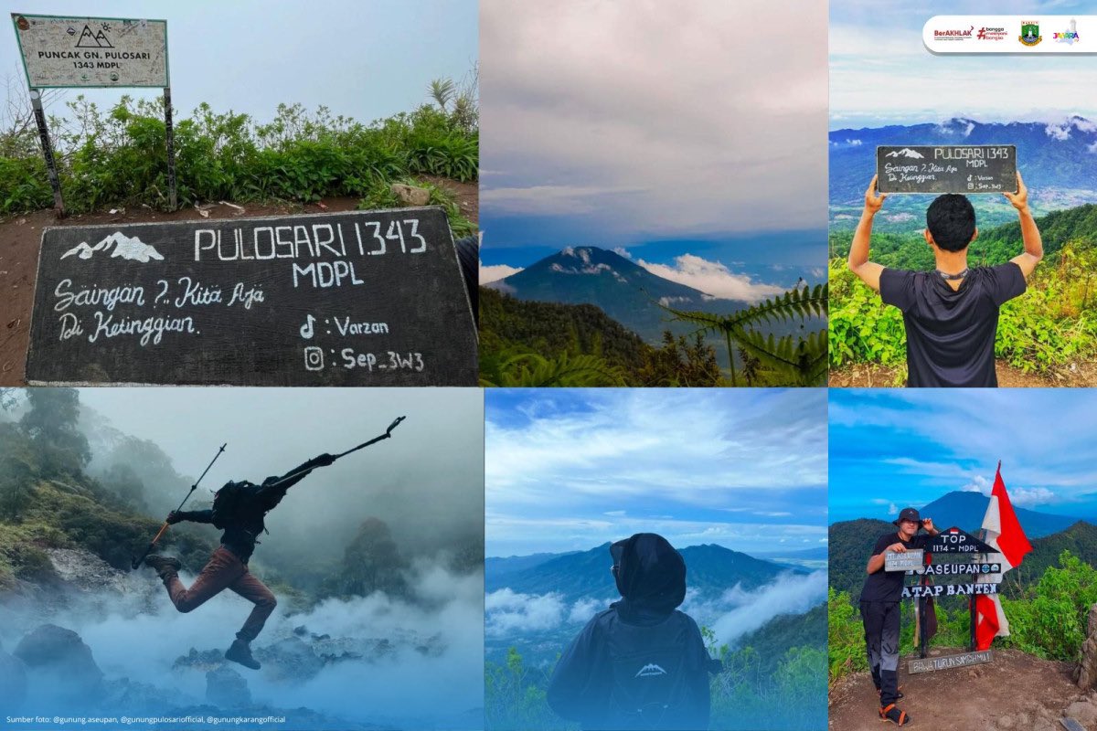 banten_pemprov's tweet image. Kabupaten #Pandeglang, #Banten, tidak hanya memiliki pantai yang indah. 

Pandeglang juga memiliki #gunung yang cocok untuk #hiking (mendaki) dan melepas penat dari setumpuk pekerjaan dengan deadline ketat!