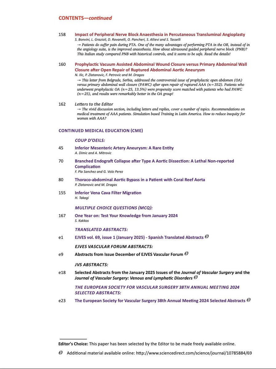 EJVES (@ejves_esvs) on Twitter photo The January issue and #EJVESToC are now available, including new editorials, 4 great EC's papers, open-access submissions, and much more!
<a href="/Jonnyboyle1/">Jonathan Boyle</a> <a href="/mabjo425/">Martin Björck</a> <a href="/KevinMani7/">Kevin Mani</a> <a href="/TwineVasc/">Chris Twine</a> <a href="/VASCevidence/">GermanVasc@CA_Behrendt</a> <a href="/IVanherzeele/">isabelle vanherzeele</a> <a href="/CarlotaFPrendes/">Carlota Fernandez Prendes</a>
<a href="/NZVascular/">Oliver Lyons</a> <a href="/frederico_bg/">Frederico Bastos Gonçalves</a> <a href="/petarz_91/">Petar Zlatanović</a> @JoseeRijn The January issue and #EJVESToC are now available, including new editorials, 4 great EC's papers, open-access submissions, and much more!
<a href="/Jonnyboyle1/">Jonathan Boyle</a> <a href="/mabjo425/">Martin Björck</a> <a href="/KevinMani7/">Kevin Mani</a> <a href="/TwineVasc/">Chris Twine</a> <a href="/VASCevidence/">GermanVasc@CA_Behrendt</a> <a href="/IVanherzeele/">isabelle vanherzeele</a> <a href="/CarlotaFPrendes/">Carlota Fernandez Prendes</a>
<a href="/NZVascular/">Oliver Lyons</a> <a href="/frederico_bg/">Frederico Bastos Gonçalves</a> <a href="/petarz_91/">Petar Zlatanović</a> @JoseeRijn