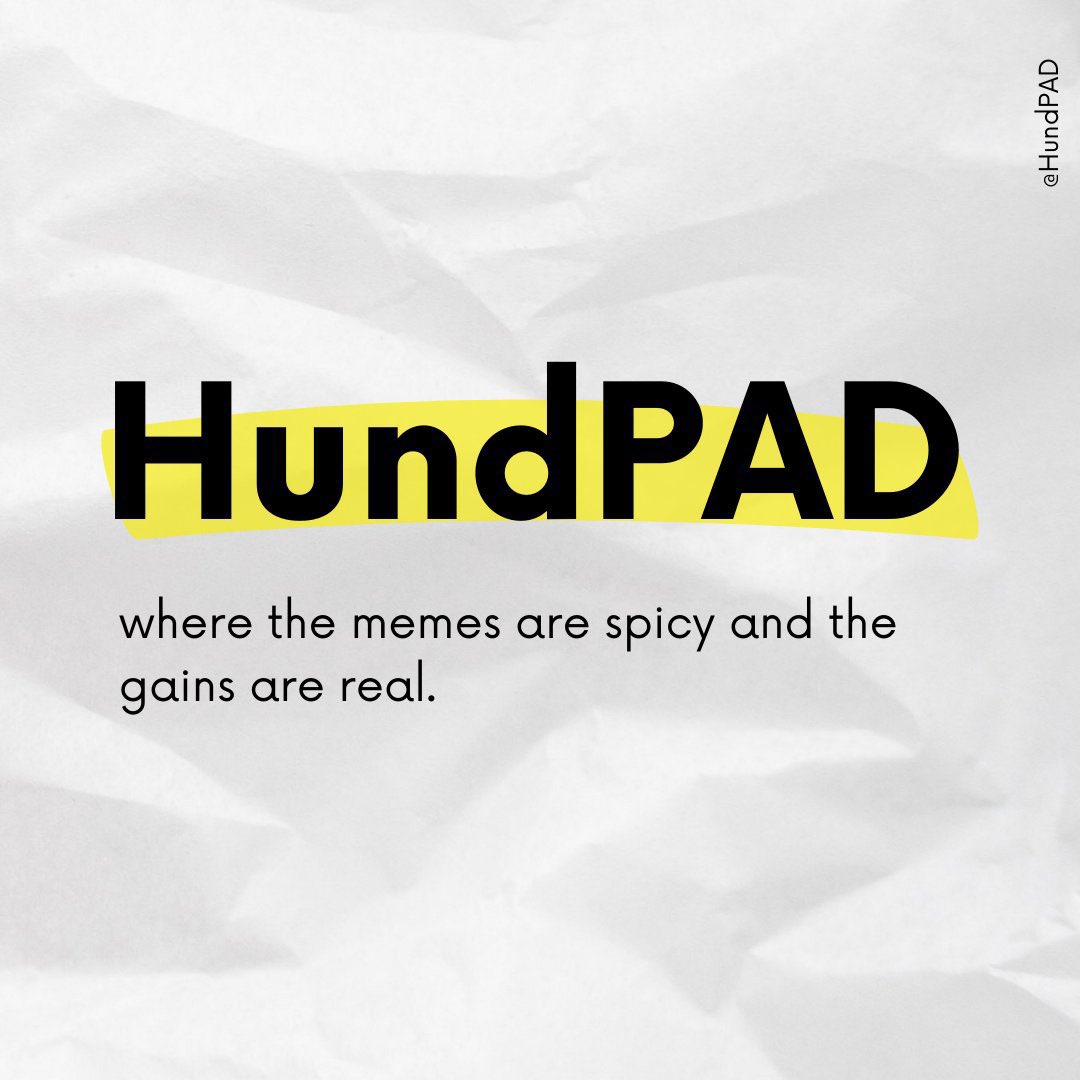 HundPAD is evolving into an AI Launchpad, taking a significant step forward. 

Token creation and related parts will be supported through HundAI-SLM-350M model integration, offering live chat, persona, Auto whitepaper &amp; roadmap generation to enhance the user experience by