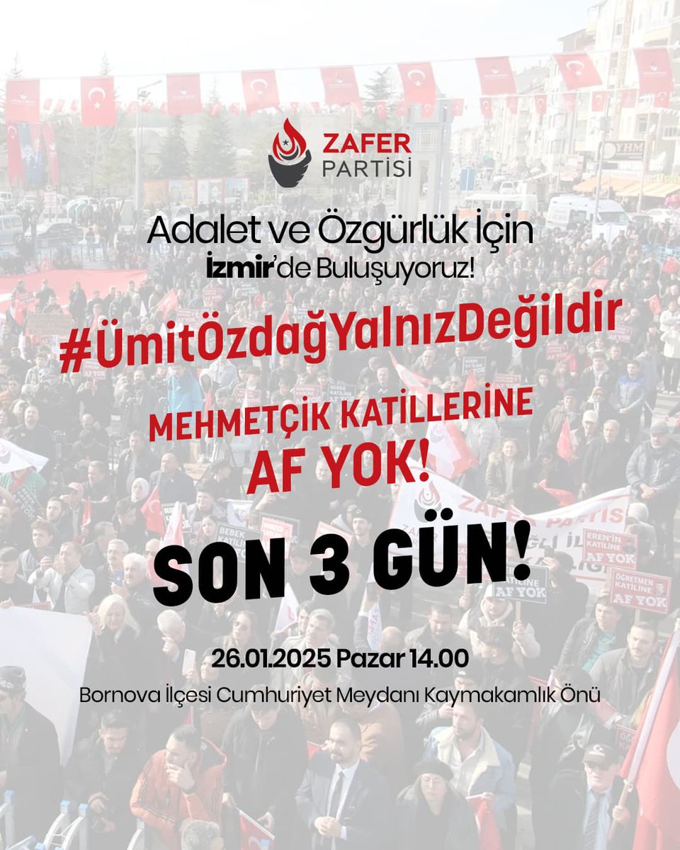 ÇAĞRIMIZDIR!!!
Son dönemlerde halk nezdinde gücünü kaybeden iktidar, anayasa değişikliği için vekil transferlerinden tutun da yargıyı sopa gibi kullanmaya kadar her yolu denemeye başlamıştır. İktidarda kalabilmek ve ülkenin dinamiklerini değiştirecek son adımları atabilmek için
