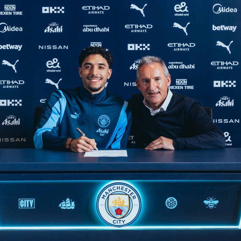 FabrizioRomano's tweet image. 🚨🔵 OFFICIAL: Omar Marmoush joins Man City on contract valid until June 2029!

Deal signed, sealed and confirmed for €75m transfer fee from Eintracht.