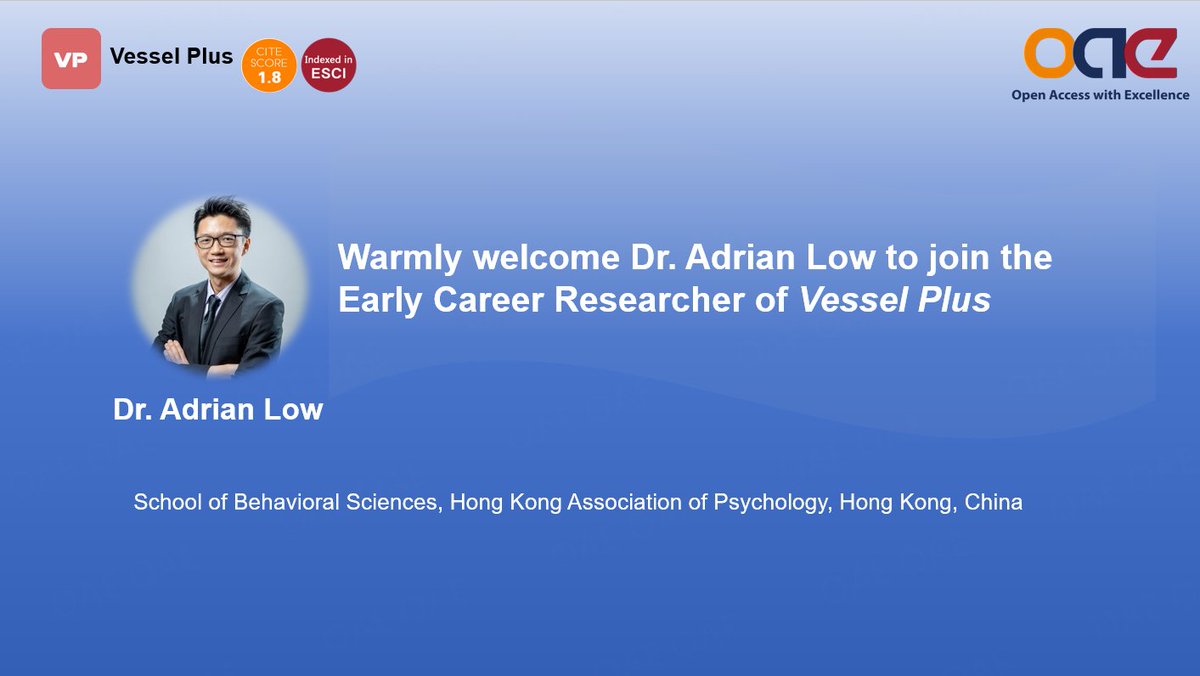 Vessel_Plus's tweet photo. 📢We are thrilled to Welcome Dr. Adrian Low to join our Early Career Researcher team! His expertise in Stress & #HeartRateVariability will bring fresh insights to our journal @tsukakoshi_ot
Stay tuned for cutting-edge contributions in vascular science!💡🫀
#Cardiology #VesselPlus https://t.co/gZw5WNPPdw