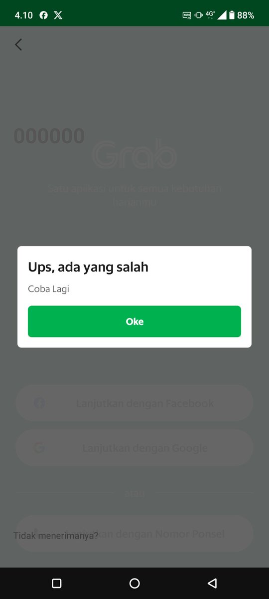 fubuki_pyo's tweet photo. Ini grab error kenapa woi? https://t.co/QY8Hal49ol