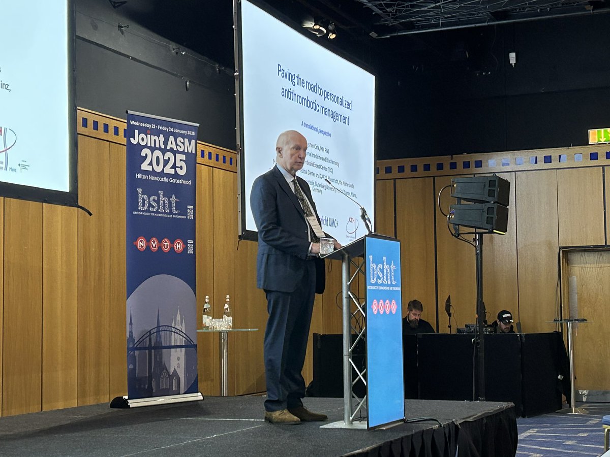 Prof Neil Morgan 💙 (@neilvmorgan) on Twitter photo Our first <a href="/BritSocHaemThro/">British Society for Haemostasis & Thrombosis</a> plenary lecture of the day named after Simon van Creveld is Professor Hugo ten Kate speaking on “Paving the road to personalised antithrombotic management” Our first <a href="/BritSocHaemThro/">British Society for Haemostasis & Thrombosis</a> plenary lecture of the day named after Simon van Creveld is Professor Hugo ten Kate speaking on “Paving the road to personalised antithrombotic management”