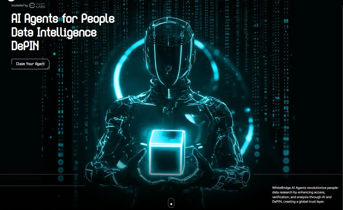 Cryptobrax (@cryptobrax) on Twitter photo 🚀 Discover the Power of $WBAI with <a href="/AiWhitebridge/">WhiteBridge: AI Agents Network</a> 🚀
As an enthusiastic investor in $WBAI, I'm excited to share insights about WhiteBridge Network, a pioneering platform transforming people-data intelligence through AI and decentralized infrastructure.
🔍 AI Agents for 🚀 Discover the Power of $WBAI with <a href="/AiWhitebridge/">WhiteBridge: AI Agents Network</a> 🚀
As an enthusiastic investor in $WBAI, I'm excited to share insights about WhiteBridge Network, a pioneering platform transforming people-data intelligence through AI and decentralized infrastructure.
🔍 AI Agents for