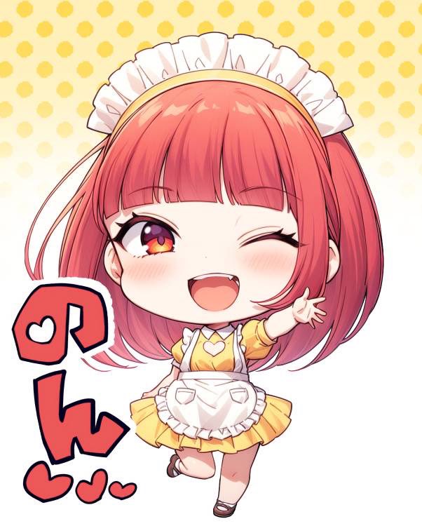Nonon11o1's tweet photo. クラムボン先生＠benzou_R18 に依頼して描いて頂きました‼️有難う御座います❣️メイドのんさん可愛すぎるっ🫶
家宝にします🐣💫 https://t.co/YEBLtn8mdH