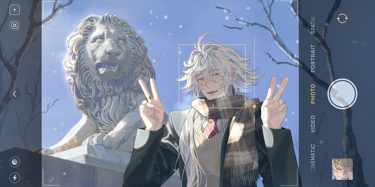 renjumin_'s tweet photo. Say cheese〜✌️✌️
#FGO #マーリン https://t.co/K8wMQqokgu
