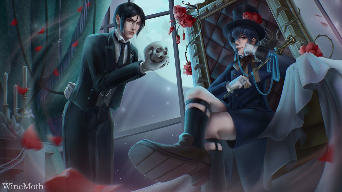 Давно меня здесь не было...

#blackbutler #sielphantomhive #sebastianmichaelis #art