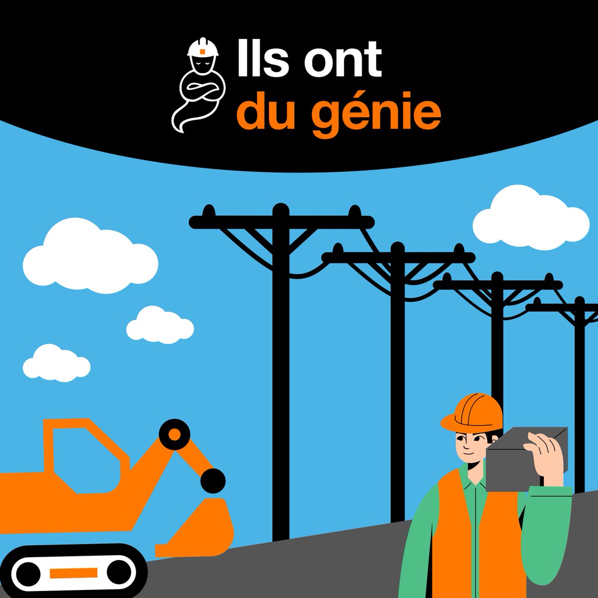 14M de poteaux, 7M de chambres, 700 000 km de conduites : le génie civil, pilier invisible du réseau Orange. Merci à la Direction Technique Orange France pour son travail essentiel au service de la connectivité ! 👷‍♂️👏