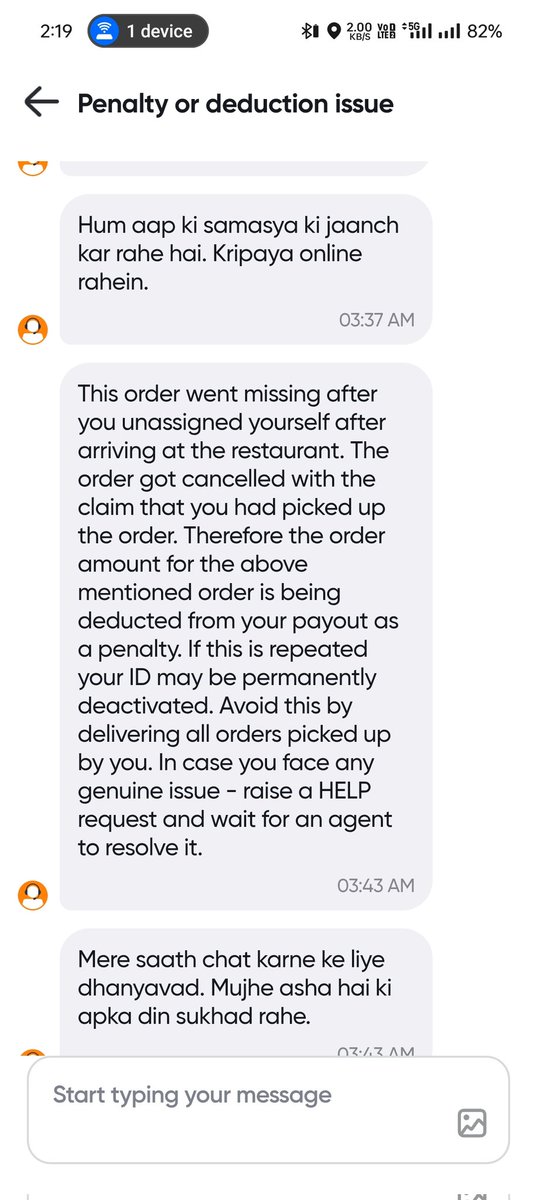 emersonakash's tweet photo. @Swiggy @SwiggyCares I recently joined Swiggy as DE ID:https://t.co/vMtx3wQ1tw the time of joining I was informed about no joining fee, later working for 2-3 days on said payout date no payout was made for my earnings, &amp; when I enquired about the same I got to know that https://t.co/dJ8Ut5fy08