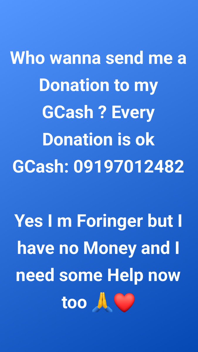 Who love to support me and my Kids the next Bill is coming Electronic and i dont know how to pay it. If you have something to share send it to my Gcash. 🥰

Other Payment ways on my Blog: helpus.h24d7.com 

#Philippines #davao #surigaodelsur #Cebu #gofundme #helpnow