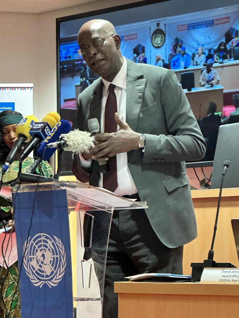 UN_Nigeria's tweet photo. Together we must continue making a difference in the lives of affected people
I urge donors to close the funding gap &amp; appeal to the private sector &amp;  govt to play a more significant role in supporting humanitarian action''.@MohamedFall remarks at the launch of #2025NigeriaHNRP https://t.co/tBT6pRYzZD