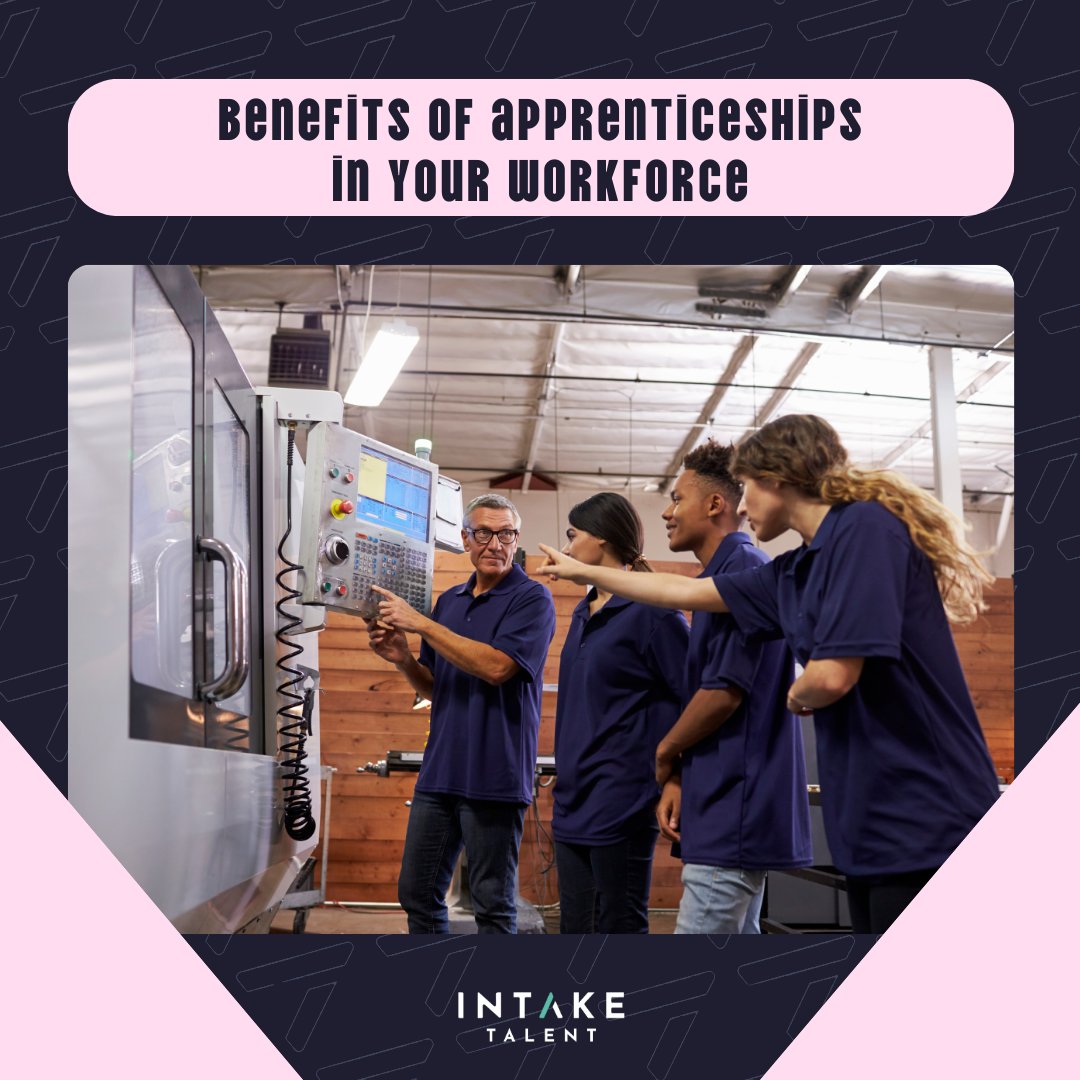 Intaketalent's tweet image. Are you a business seeking to recruit? Have you considered apprenticeships within your workforce?

bit.ly/41Dv8f8

#intaketalent #recruitment #apprenticeships #apprentice #apprenticeshipbenefits