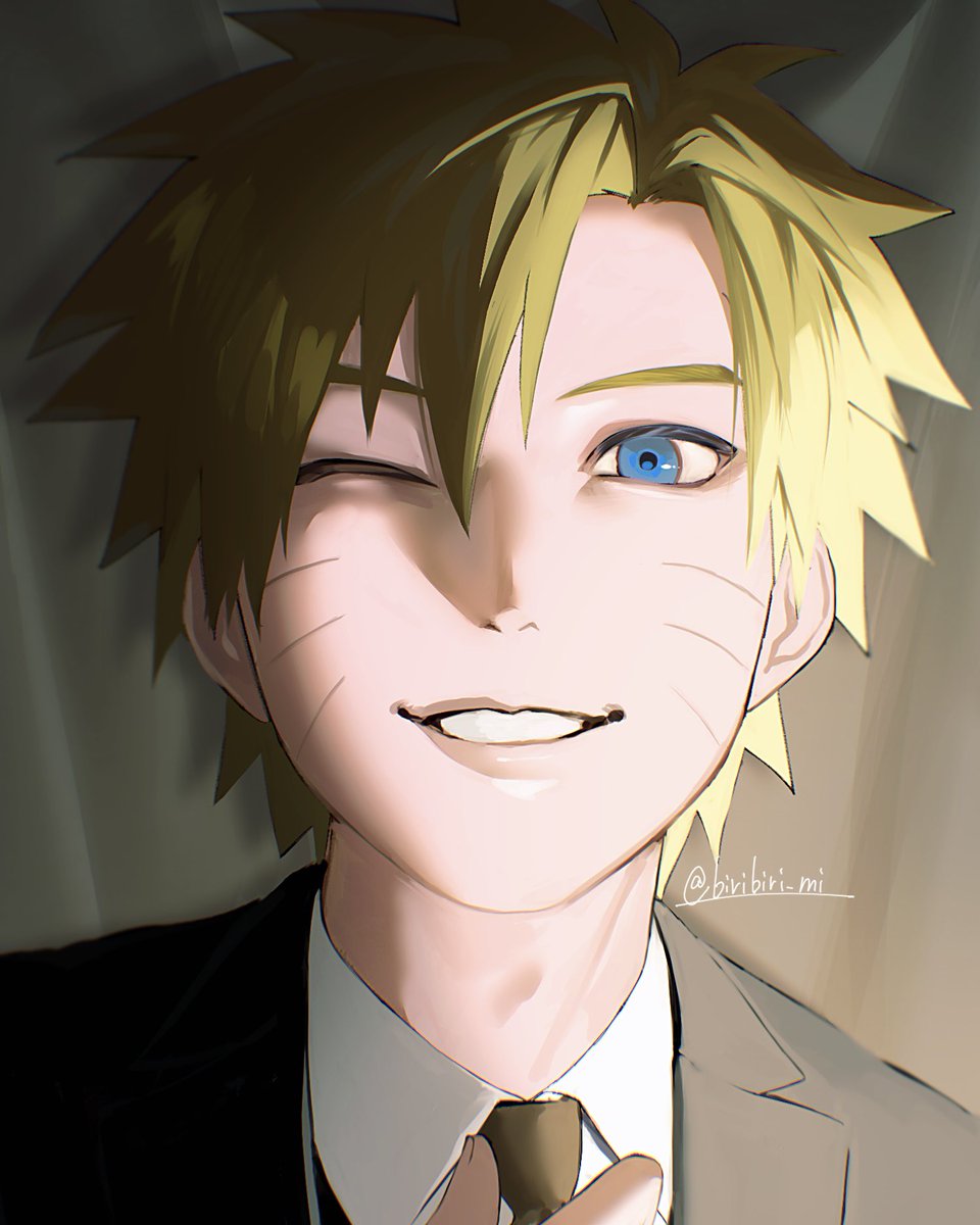 biribiri_mi's tweet image. スーツなナルトとサスケ