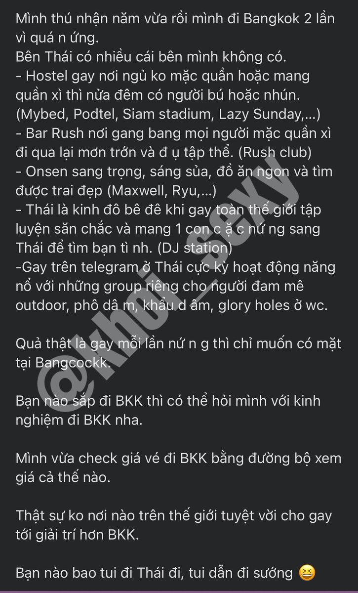 khoi_sexy's tweet photo. Kiến thức chơi gay ở Bangkok này đã được tiếp thu https://t.co/wi3P1XjNia