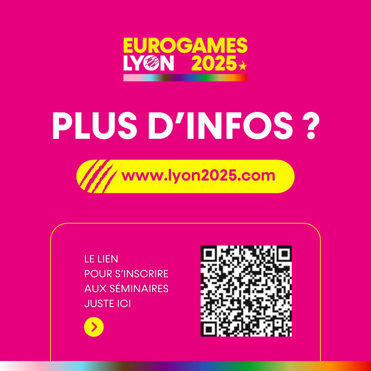 FIER de soutenir les EuroGames de Lyon 2025. Participez à la construction de son héritage durable pour l’inclusion et le respect des personnes LGBTI+ dans le sport avec 3 réunions en février avec la Chaire de Recherche LGBTQI+ de l’Université Lyon 1 : fondationfier.fr/eurogameslyon2…