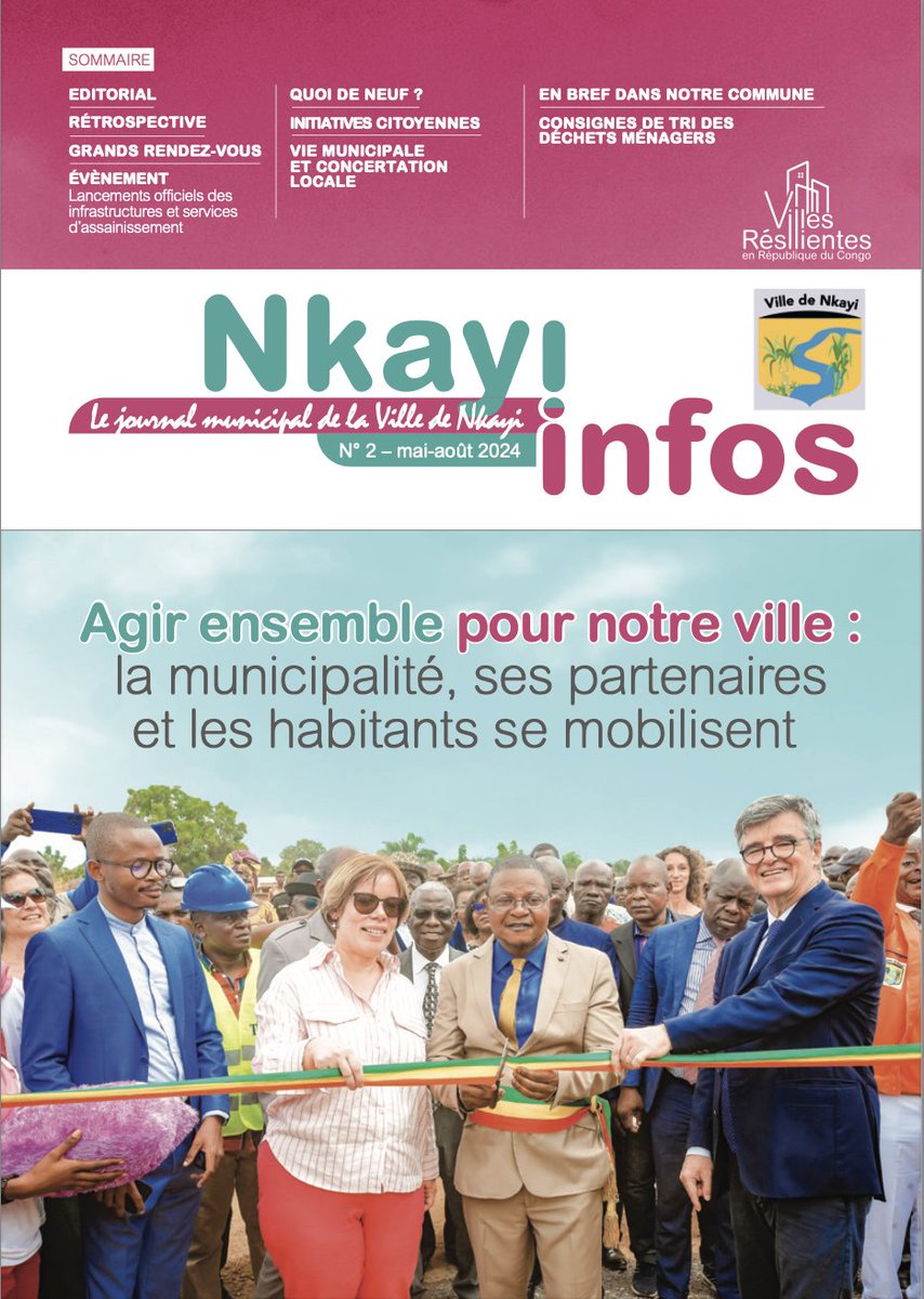 VResilientes's tweet photo. #Rétro2024 📢Les premiers numéros des journaux municipaux sont publiés, une stratégie de communication locale est élaborée. 

👉🏽Objectifs des mairies : informer sur les actions réalisées, faire comprendre les enjeux, créer l’engagement citoyen et promouvoir le territoire.

#Congo https://t.co/2zhQaN7fWr