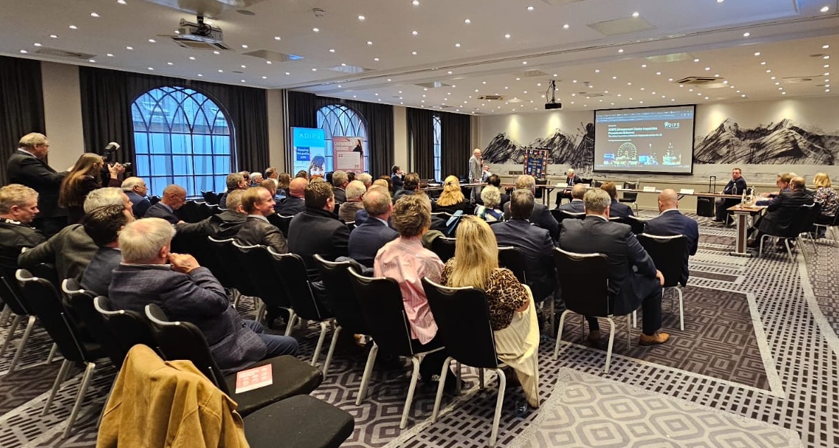This week, the European Showmen's Union has been holding its 43rd Congress in #Edinburgh and we were privileged to get the chance to talk to attendees yesterday about our work at ADIPS 🙏 Encouraging to see how seriously safety is taken in this industry  #safety #fairgrounds
