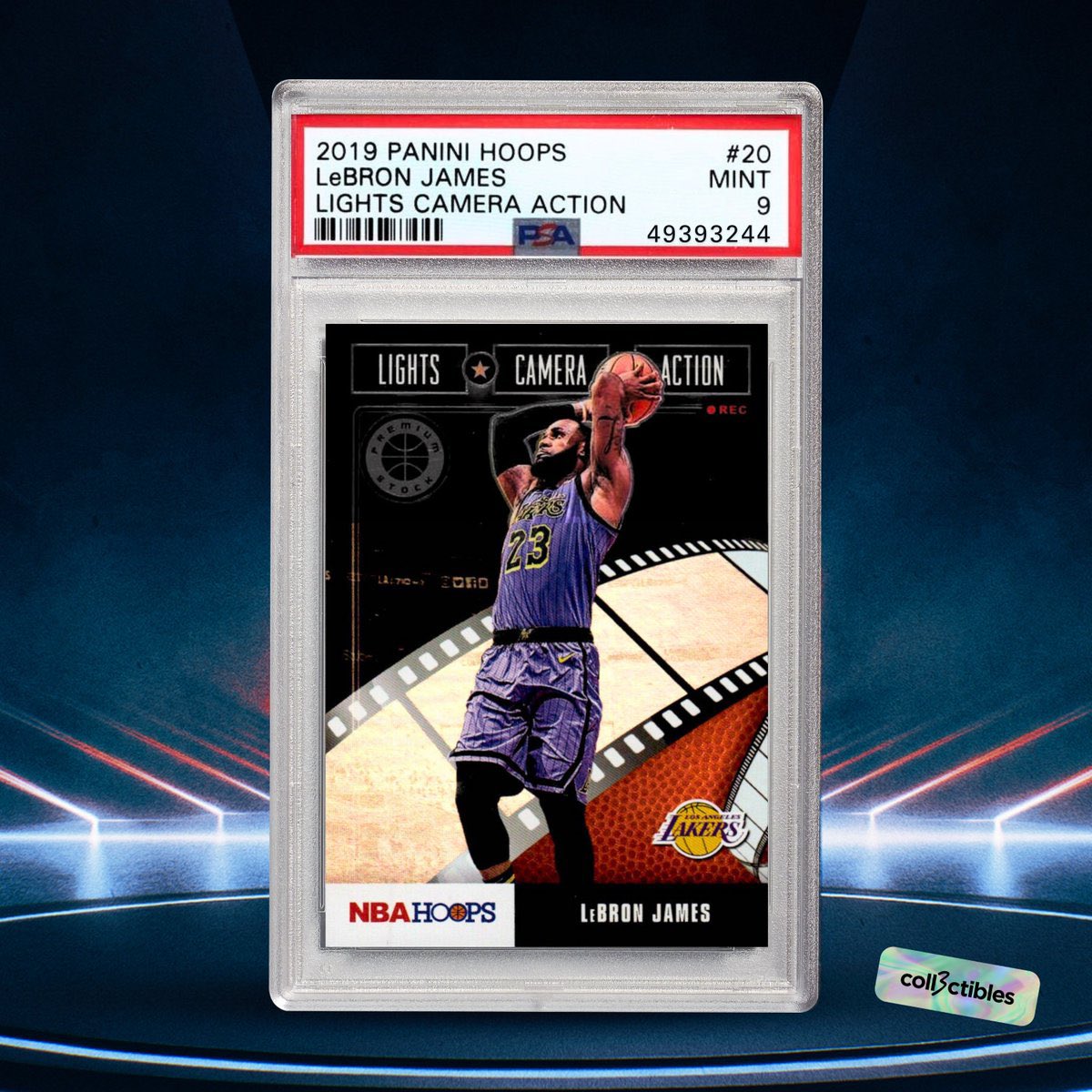 LEBRON CARD GIVEAWAY‼️

2019 PANINI HOOPS LeBRON JAMES LIGHTS CAMERA ACTION PSA 9 is up for grabs!

Follow <a href="/LeBronJames/">King James</a> and @coll3ctibles. 
Like, RT and comment 🏀 on this post to enter. 💯