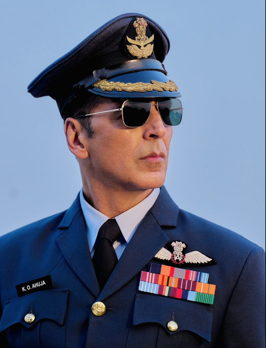 akshaykumar's tweet photo. I’ve been a part of over 150 films, but there’s something uniquely powerful about the words “based on a true story.” And to top it off, stepping into the uniform of an Air Force officer has been nothing short of incredible.  Sky Force is an untold story of honor , courage and patriotism that deserves to be shared. 
Watch it in cinemas starting tomorrow!