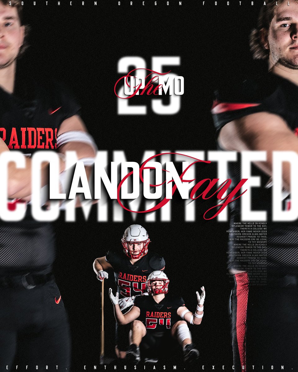 Landon Fay (@landonfay2) on Twitter photo First and foremost I thank God, Thank you to all the coaches and thank you to my family who have supported me through this process. I am 100% COMMITTED to <a href="/SOU_Football/">Southern Oregon Football</a>
<a href="/MacHighFB/">McMinnville Football</a> <a href="/CoachOden_/">Cody Oden</a> <a href="/SOU_CoachBBrown/">Berk Brown</a> <a href="/Coach_J_Wafford/">Coach Mae</a> <a href="/Coach_T_Souza/">Coach-Tim Souza</a> @COACHMO_SOU <a href="/Currie_SOU_OC/">Ty_Currie</a> First and foremost I thank God, Thank you to all the coaches and thank you to my family who have supported me through this process. I am 100% COMMITTED to <a href="/SOU_Football/">Southern Oregon Football</a>
<a href="/MacHighFB/">McMinnville Football</a> <a href="/CoachOden_/">Cody Oden</a> <a href="/SOU_CoachBBrown/">Berk Brown</a> <a href="/Coach_J_Wafford/">Coach Mae</a> <a href="/Coach_T_Souza/">Coach-Tim Souza</a> @COACHMO_SOU <a href="/Currie_SOU_OC/">Ty_Currie</a>