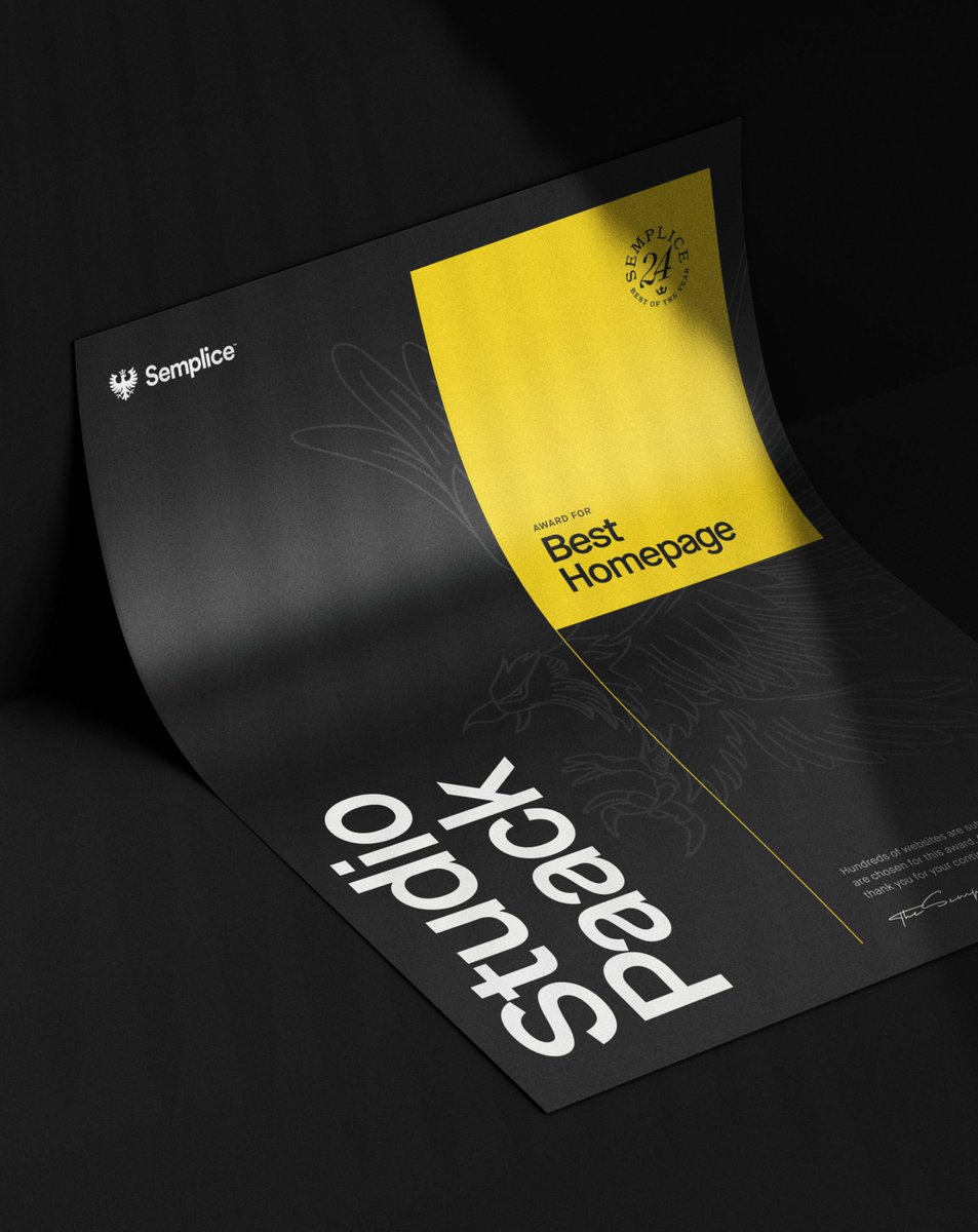 Merci <a href="/vanschneider/">Tobias van Schneider</a> &amp; <a href="/semplicelabs/">Semplice™</a> team 🦅
👉 semplice.com/best-of-2024