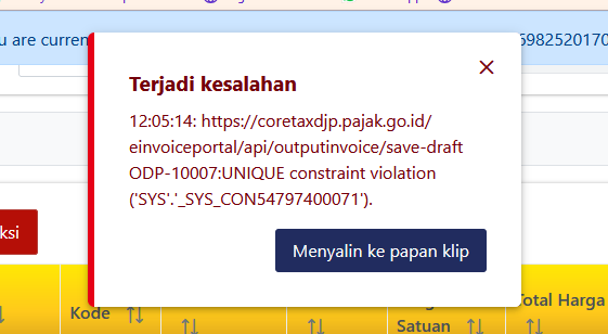 zaeho's tweet photo. @kring_pajak halo min, pohon infonya ini error apa ya ?
ketika membuat pajak keluaran https://t.co/tjnkMjUiqh