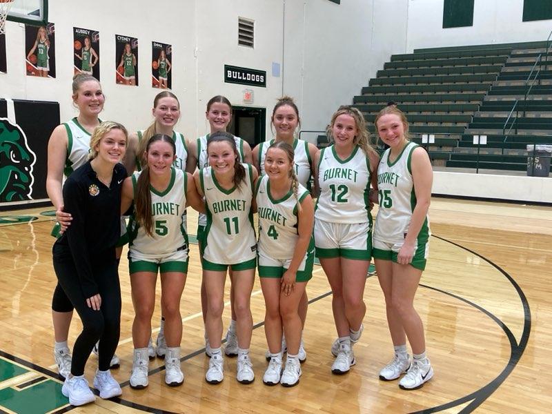 LadyDawgsHoops's tweet photo. Lady Dawgs started 2nd half of district play@ home vs Marble Falls with a win, 49-25.  Burnet is now 5-1 in district play.... let's goooo!!!
#2FI
Congrats to Sydney on the 2FI Player of the Game https://t.co/zFWGHMFtht