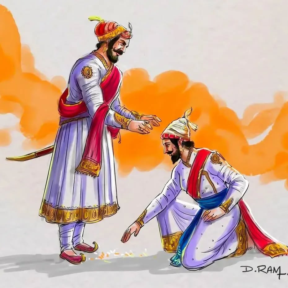 ज्यांच्या पोटी जन्माला अष्टपैलू स्वराज्य अधिपती; 
पितृ कर्तव्य ऐसें बजावले पावन झाली सह्याद्रीची माती!!
स्वराज्यसंकल्पक महाराज शहाजी राजे भोसले यांना पुण्यतिथी निमित्त विनम्र अभिवादन..🙏🏻

#shahajiraje #ShivajiMaharaj #History #Maharashtra #twitter