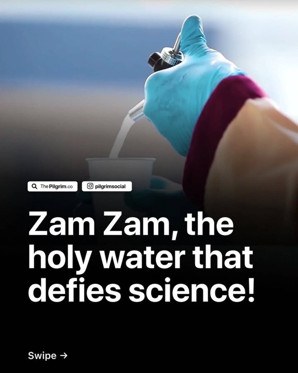Zamzam- The holy water that defies science..

Thread🪡
