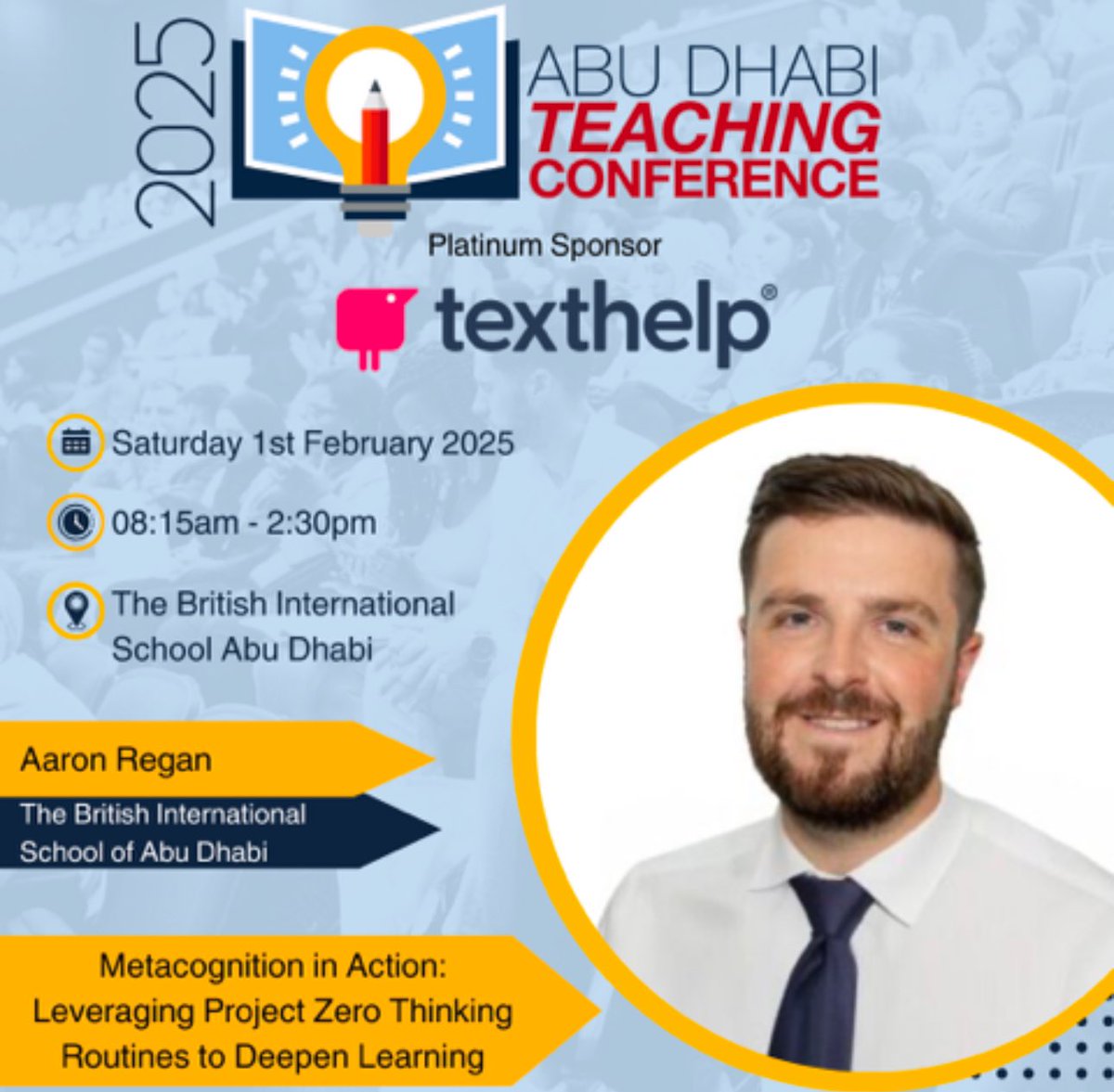 MrReganY4's tweet photo. I’ll be delivering a practical and insightful session on the using Project Zero Thinking Routines at the Abu Dhabi Teaching Conference next weekend. Hopefully everyone will walk away with something they can use in their classrooms! 🧠 https://t.co/g9oZZyhsrU